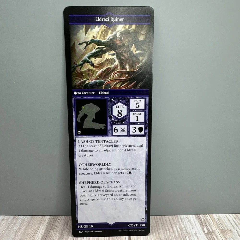 Magic Gathering Planeswalkers Battle Zedikar 2015 Eldrazi Ruiner Figure & Card